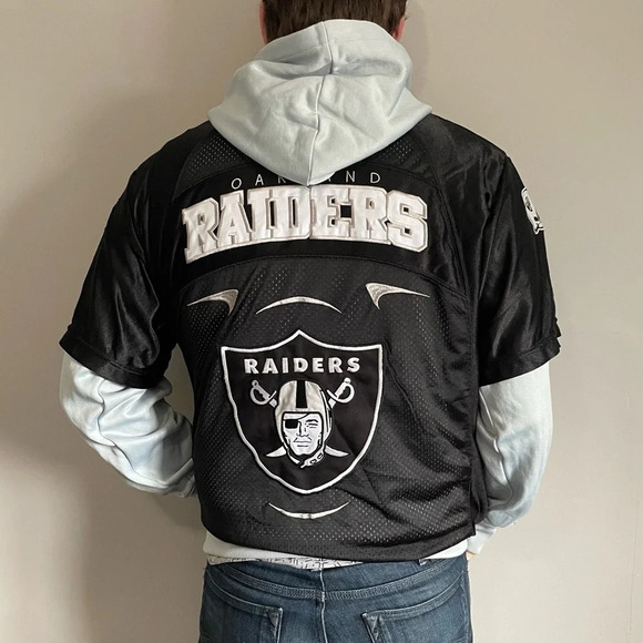 ๐ NFL Vintage Oakland Raiders Jersey-Sweater Combo - Men's Size Medium ๐ - Picture 3 of 11